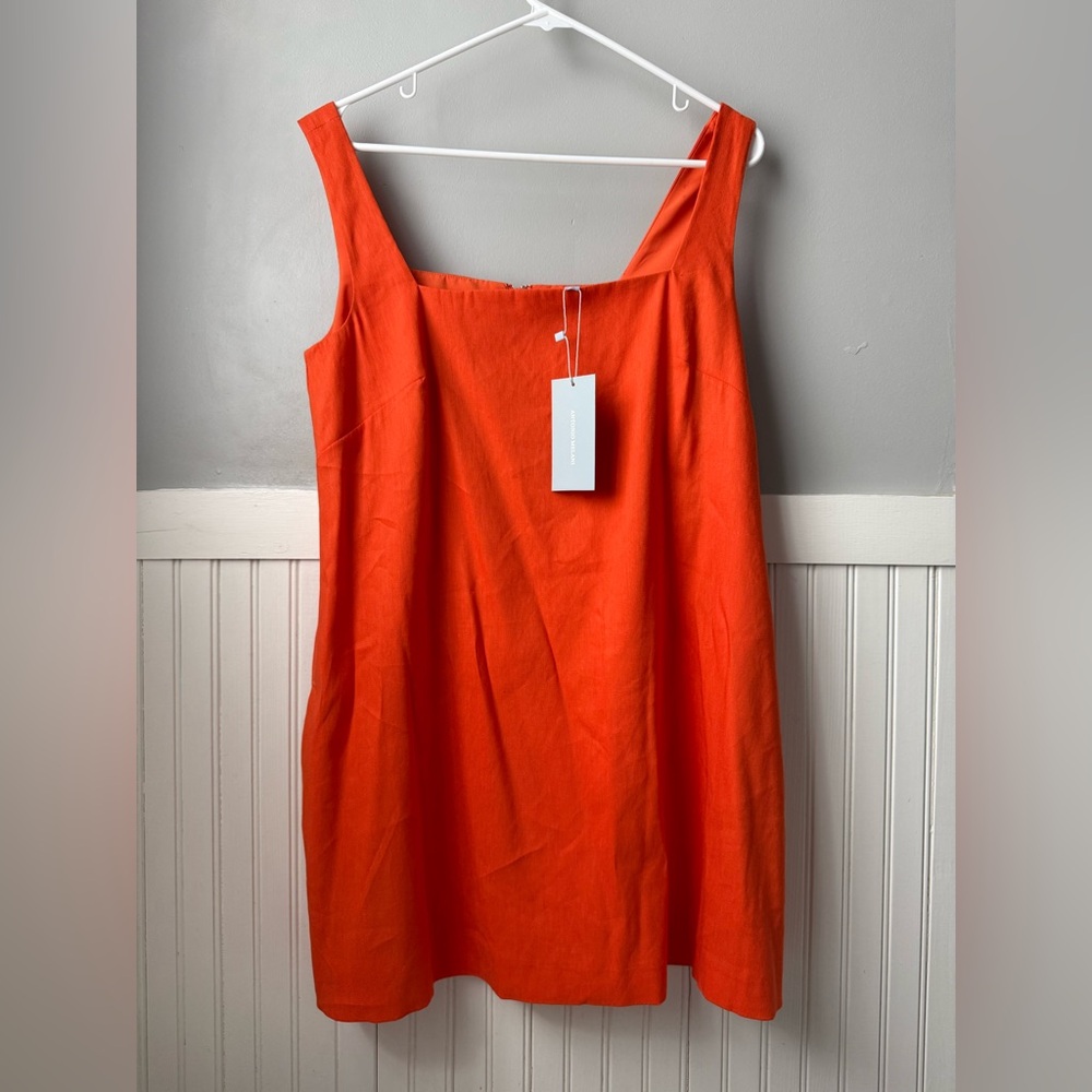 ANTONIO MELANI Bold Orange Dress